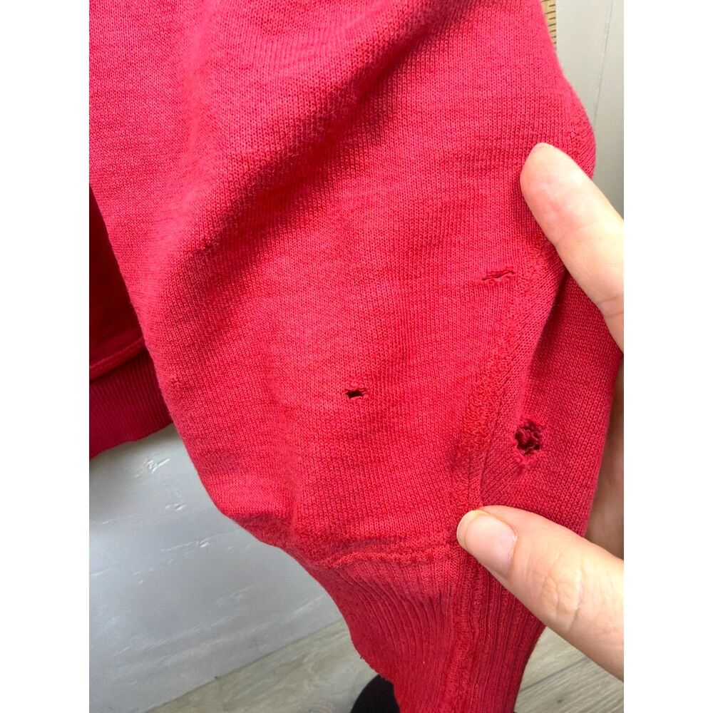 Vintage Louisville Crewneck Sweatshirt Mens L Red Cradle Sportswear Faded - Picture 6 of 11